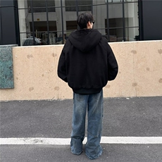 美式复古加绒连帽棉衣男款冬季潮流时尚保暖工装夹克8158/P102，男装夹克，星座506