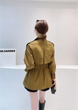 现货区…金属扣质感中长款风衣质感绝绝子补单款，女装风衣，HEMAIXI 和麥熙