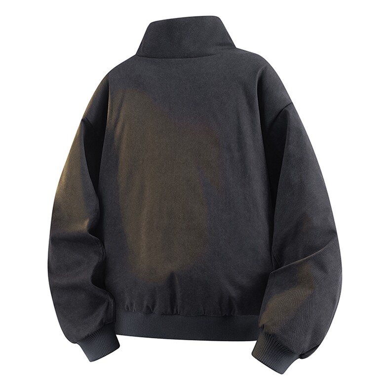 90%绒夹克式羽绒服男立领休闲加厚白鸭绒外套YR007-P205,男装夹克,星座210-1