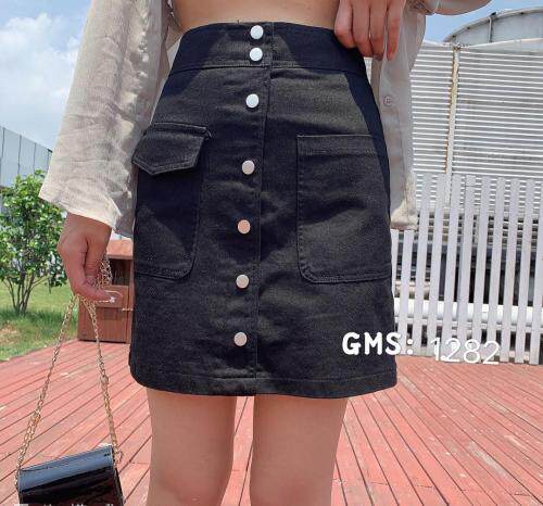 排扣中裙，女装，歌玛索 GMS