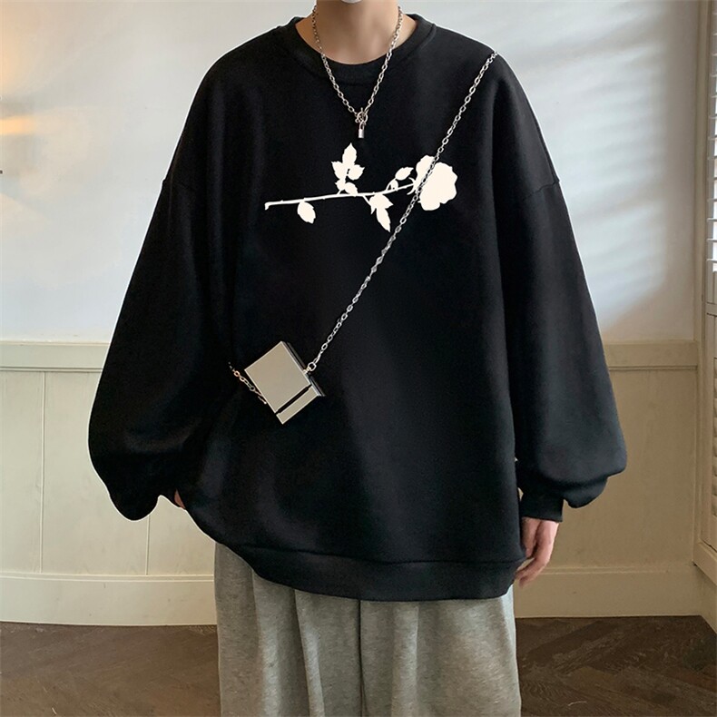 春季圆领卫衣男大码韩版宽松长袖外套S6360-P28,男装卫衣,电商A040