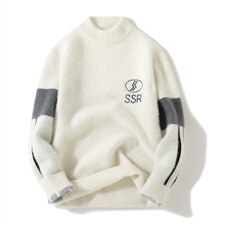 冬季男装上衣加绒保暖潮流针织衫水貂绒毛衣男港风DHC6109P43,男装针织衫/毛衣,星座306A