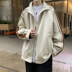 A680-P62春秋麂皮绒棒球服外套男美式复古潮流冲锋衣情侣装夹克，男装夹克，星座512-6