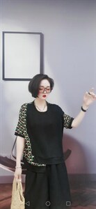 夏季新款拼接上衣图片
