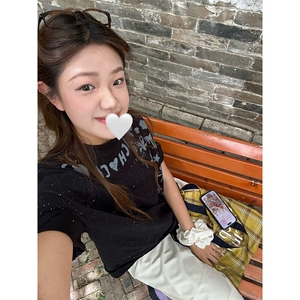 万针全刺绣工艺抖音得物高品质260克重磅纯棉双纱美式高街短袖T恤图片