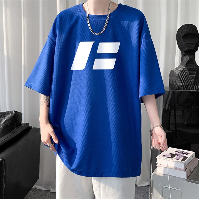 华夫格t恤男短袖男大码五分袖大皂风HT73435-P22,男装T恤,电商A040