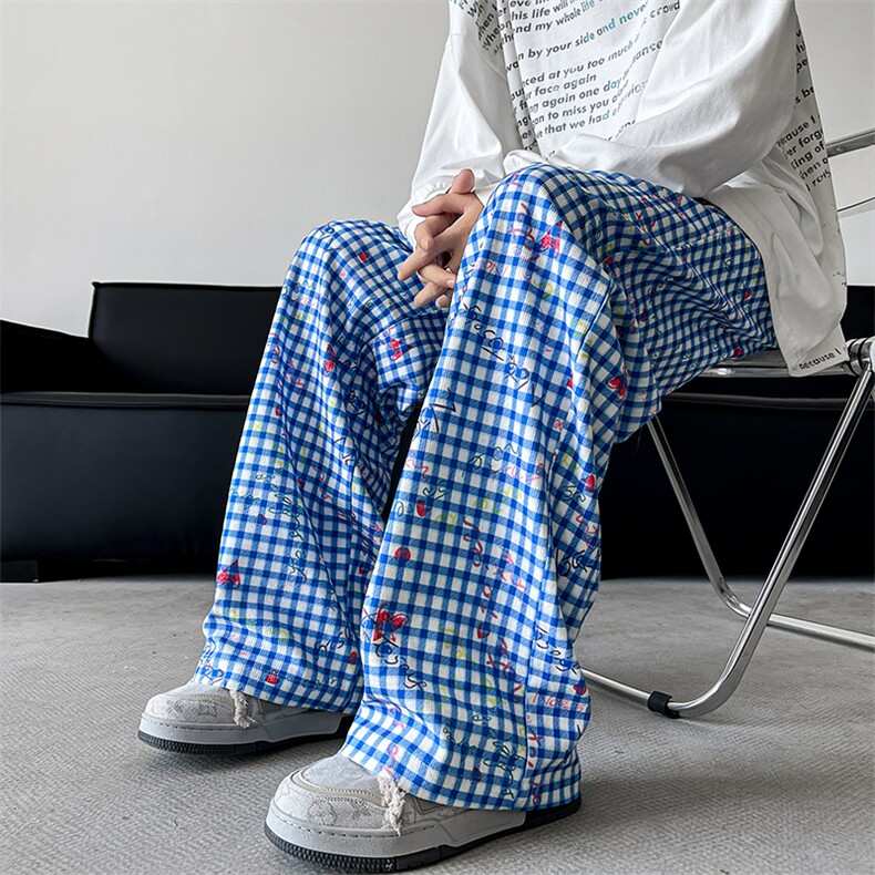 现货 ZK7962-特P33 控68 新款百搭复古休闲裤男女同款直筒大码图片