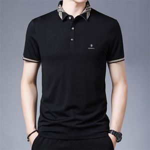 纯棉短袖T恤男上衣夏季新款男士休闲潮流半袖体恤POLO衫 P48图片