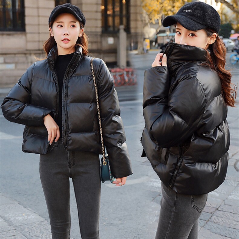 棉服女小个子女冬季新款宽松加厚立领短款羽绒棉棉衣棉袄外套上衣,女装棉衣/棉服,韩蔻秀
