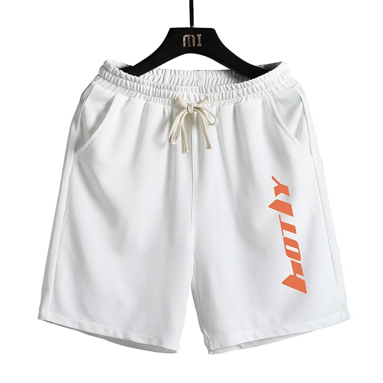 MK37006-P15冰丝短裤男士大码宽松休闲五分裤男运动中裤网格,男装休闲裤,电商A040A