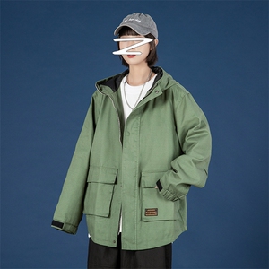 2021秋季新蒙马特大码男中性日系工装连帽男迷彩夹克外套J907-P75图片