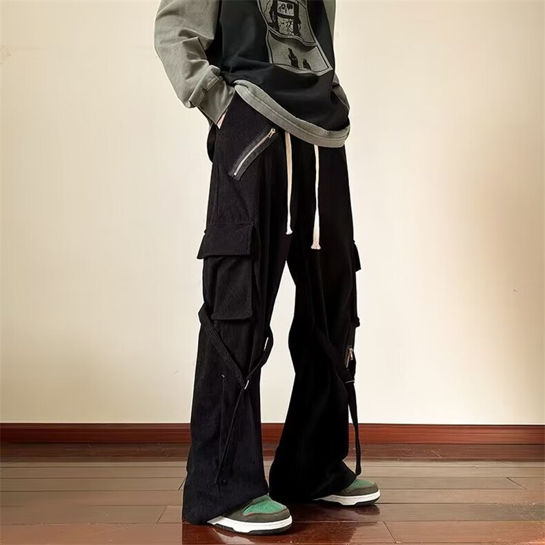 男春季新款港风弹力灯芯绒休闲裤A917P40,男装休闲裤,星座1116-2