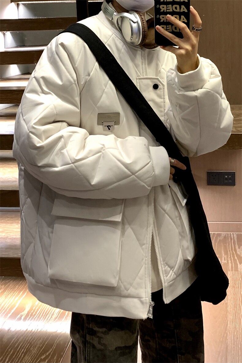 冬季2023大码港风棉衣棉服情侣装冬装男女中性宽松外套S273-P118,男装棉衣,电商A233-1
