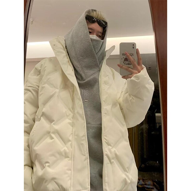 冬季棉衣立领服男美式潮牌情侣黑色加厚冬装外套MY133,男装棉衣,星座1116A（原606A-3）