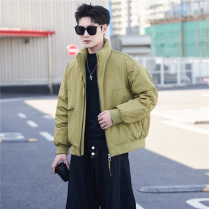 M-3XL B353 9501 P245 90白鸭绒黑色立领冬羽绒服 80-109g图片