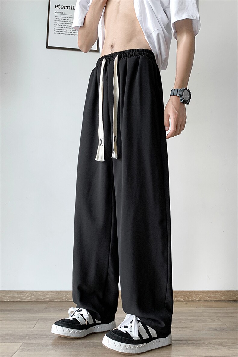 8XL-M特大码2023春夏抖音直播高品质冰丝裤休闲西装裤长裤男K921,男装T恤,电商D206-1