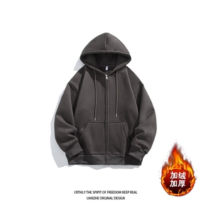 加绒加厚连帽卫衣男多色性价比潮流外套23XW99501J-特批40图片