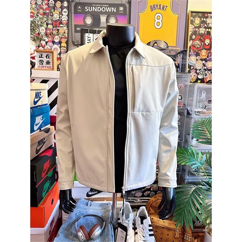 行政夹克男款秋季硬汉风翻领棒球服cleanfit工装外套夹克JKY6635,男装夹克,星座302B