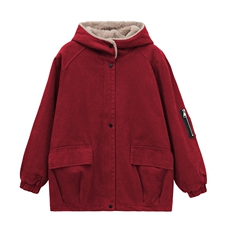 2023冬新款加绒加厚派克服保暖宽松715-1款，女装棉衣/棉服，秋牧寒烟