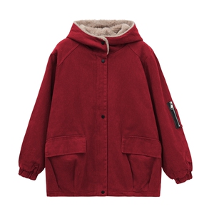 2023冬新款加绒加厚派克服保暖宽松715-1款图片