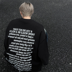 后背字母t恤短袖男生夏季欧美潮牌hiphop街头嘻哈美式复古上衣服图片