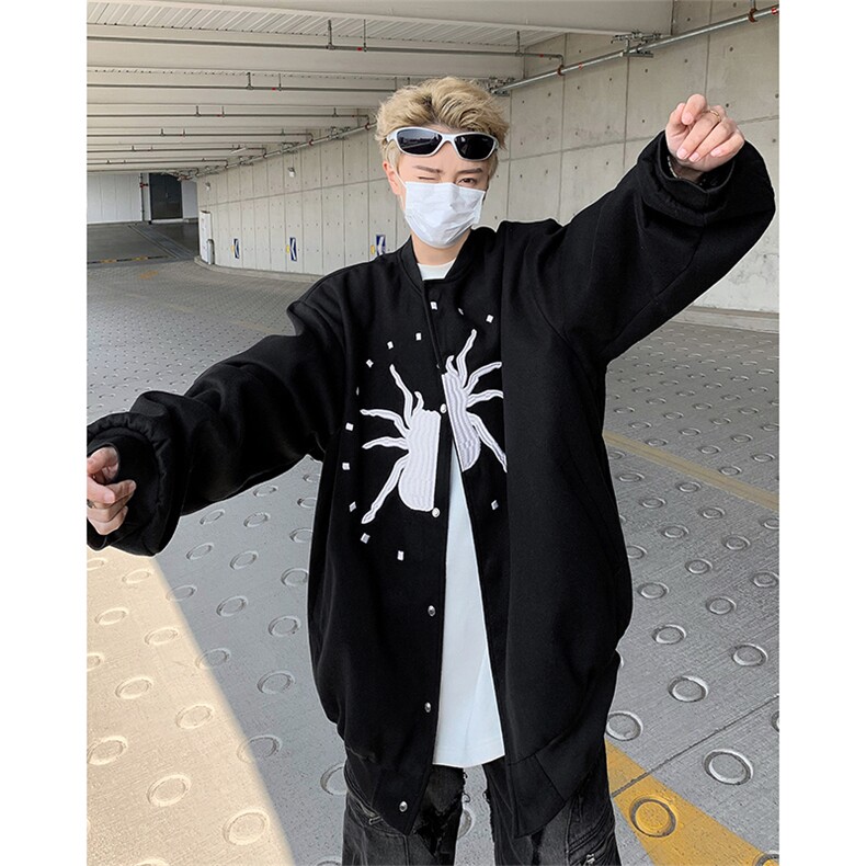 痞帅外套男ins高街潮牌港风韩版潮流宽松夹克JK0854-P65,男装夹克,星座308B-2