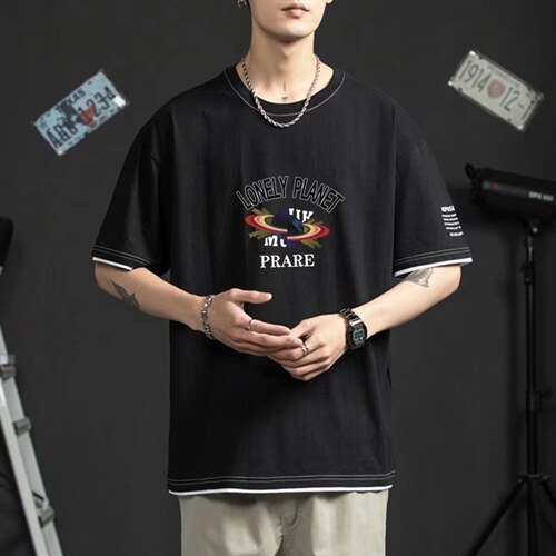 男圆领T恤宽松短袖J2229P28，男装T恤，星座1116-2