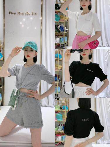 【现货】夏季新款简约时尚百搭灯笼泡泡短袖T?短裤，女装，菲莎比娅