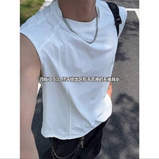美式复古解构背心男款夏季吸汗透气健身运动坎肩B3967-特价17，男装背心/马甲，电商A007