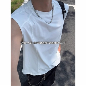 美式复古解构背心男款夏季吸汗透气健身运动坎肩B3967-特价17图片