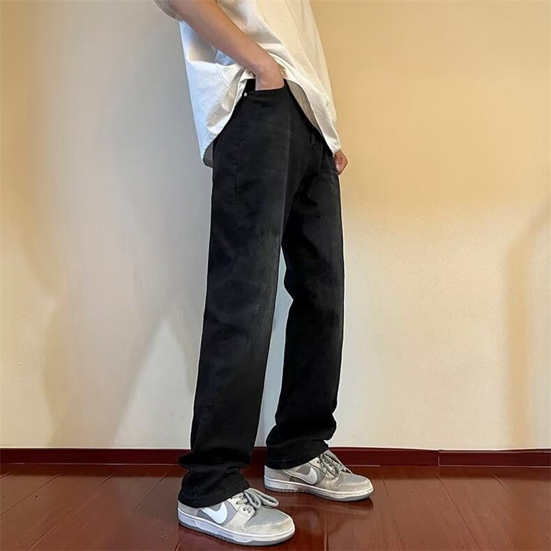 美式牛仔裤男春秋新款休闲直筒裤N749P53,男装牛仔裤,星座1116-2