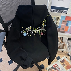 万针刺绣结构设计重磅秋冬全棉高品质美式高街连帽卫衣外套Y7678，男装卫衣，电商A486-1