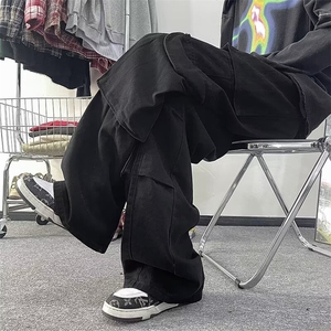2024春季直筒工装口袋束脚宽松阔腿休闲裤情侣 现货 K7697-P56图片