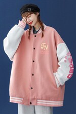 2022春季新品韩版JN印花宽松夹克情侣棒球服外套G93P65控88，男装夹克，A247A