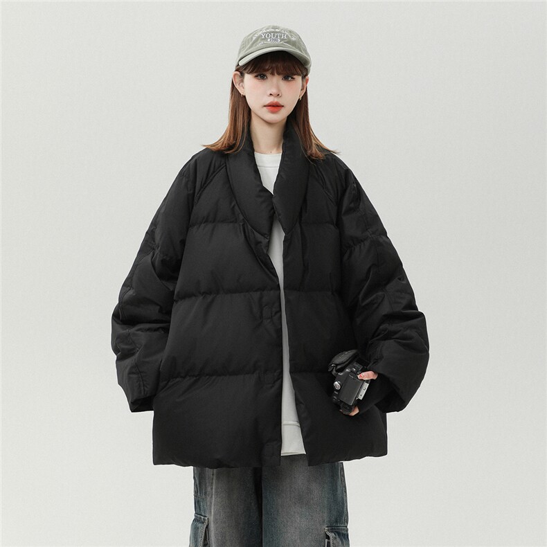 中性风白墙羽绒防风手套设计V领和服式羽绒服男YR77712P218控298，男装羽绒服，星座227-7