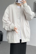 M-8XL春季棒球服外套男大码立领飞行员夹克潮牌休闲衣服JK001P65，男装夹克，电商B312