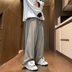 春秋季潮牌高街休闲裤男宽松直筒垂感运动裤子K7136-P40，男装休闲裤，星座1109-3