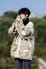 8XL-M慵懒风软糯毛衣开衫针织开衫外套男中长款MY1215P118控148，男装针织衫/毛衣，电商D206-1