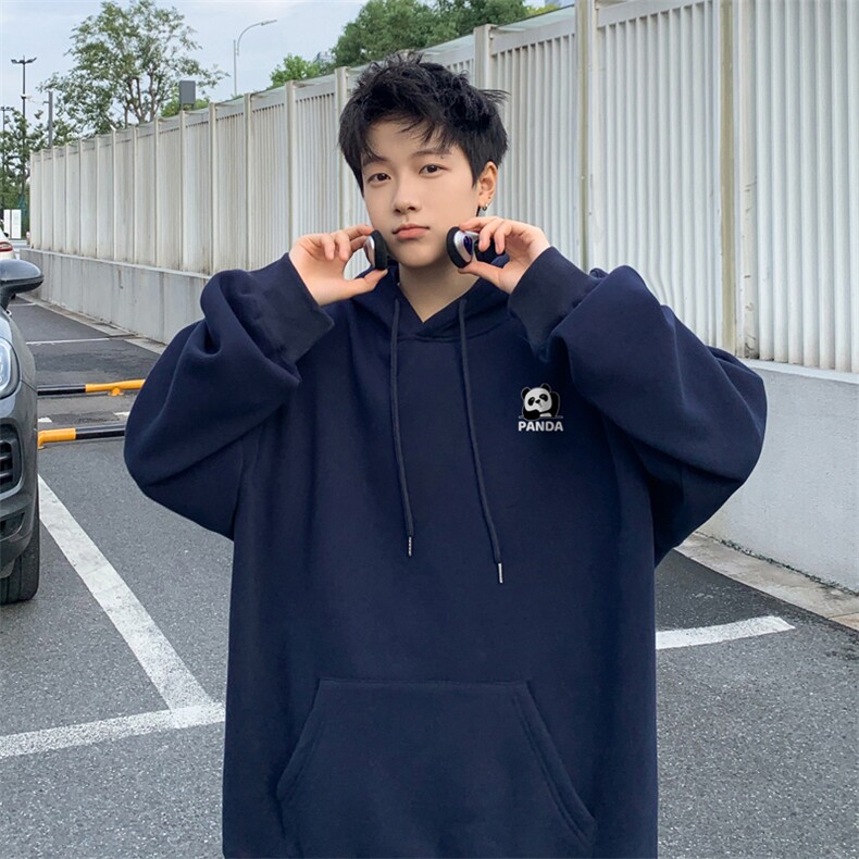 ！连帽圆领卫衣男装港风帽衫男 LM178-P35图片