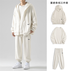 潮流新品套装坠感亲肤宽松休闲三件套   SJT873-特批176图片