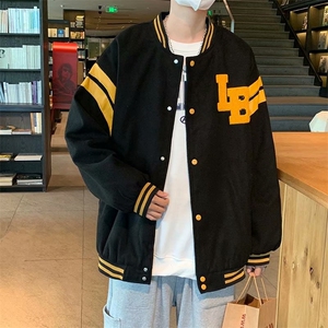 复古刺绣棒球服ins休闲情侣夹克春秋季潮宽松美式外套 W5191-P50图片