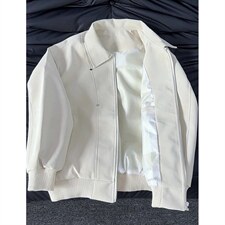 翻领皮衣夹克男春季新款潮高级感痞帅cleanfit短款外套JF836，男装夹克，星座1116A（原606A-3）