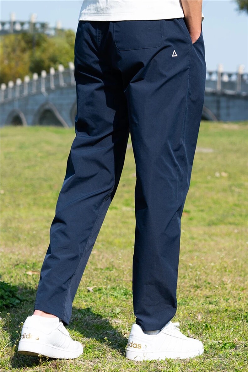 军绿色三角标尼龙冲锋裤男夏季凉感速干微锥长裤机能工装伞兵裤子,男装休闲裤,星座505-2（原电商A260-1)