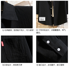 QC58062-P45亚七分袖衬衫男大码五分袖衬衣男短袖砖墙挂拍，男装衬衫，电商A040A