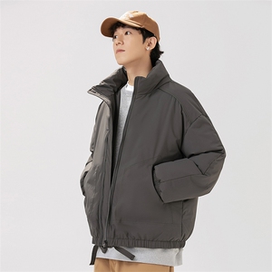 现货冬季美式休闲加厚雪山外套夹克立领纯色三防户外工装棉服图片