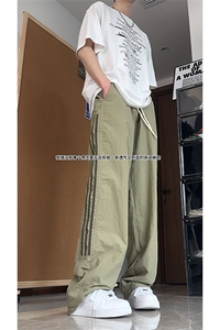 大量现货 户外登山美式速干裤男女夏季宽松条纹休闲裤DY5032-P55图片