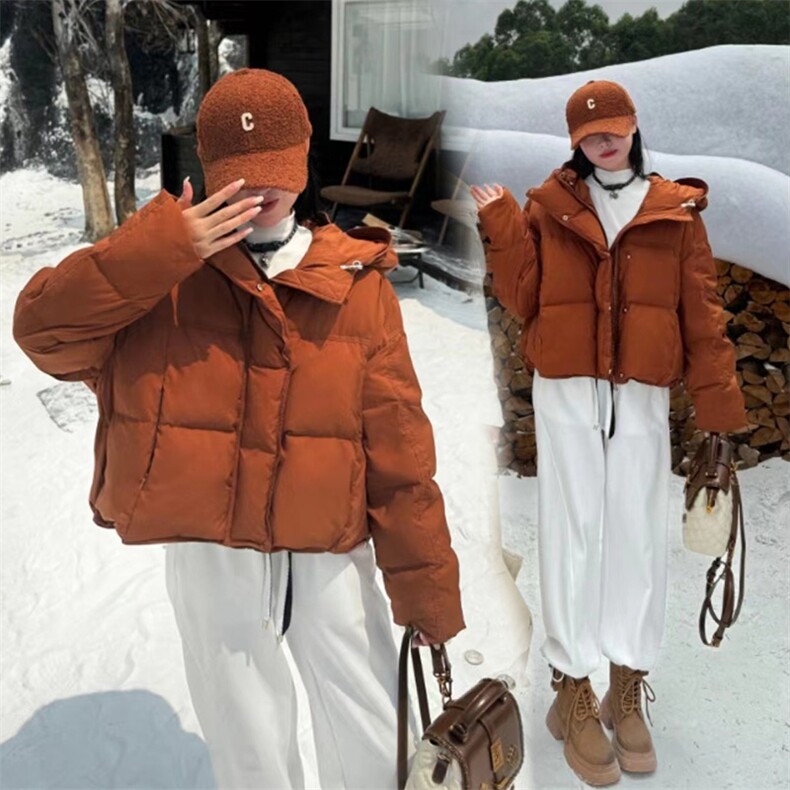 2024冬装新款时尚潮流羽绒服（白鸭绒）充绒量90%,女装羽绒服,曼琳思菲