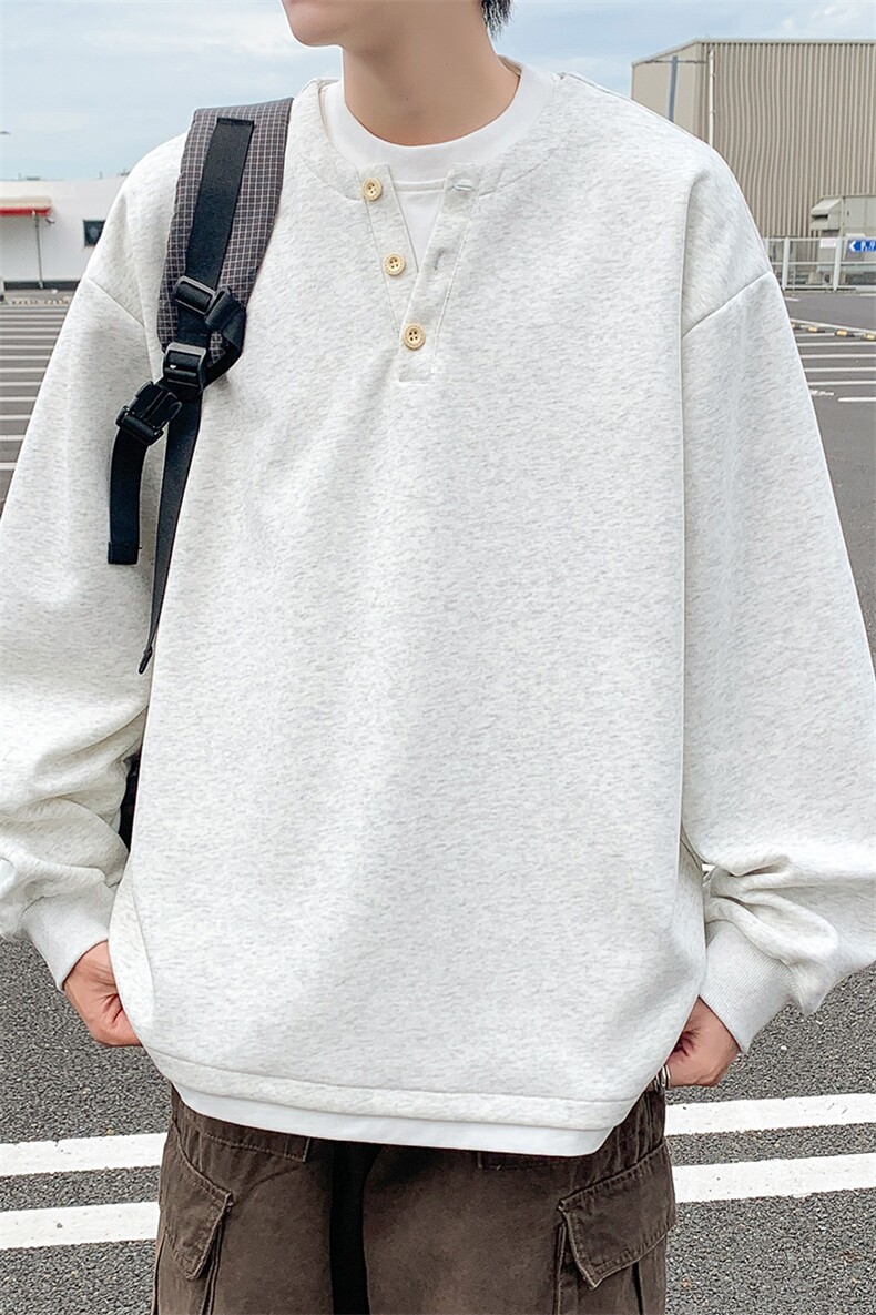 潮流假两件卫衣潮牌宽松休闲上衣A161-WY5503-P40,男装卫衣,电商A161