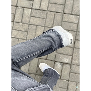 自家图，cleanfit裤子男款秋冬侧拉链显瘦显高牛仔裤-KZA50-P60图片