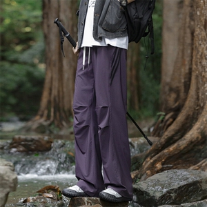 工装裤男2026春夏户外登山防水冲锋伞兵裤宽松休闲长裤K9063-P40图片